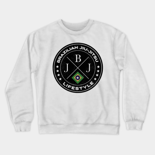 BJJ Brazilian Jiu-Jitsu Crewneck Sweatshirt by Black Tee Inc